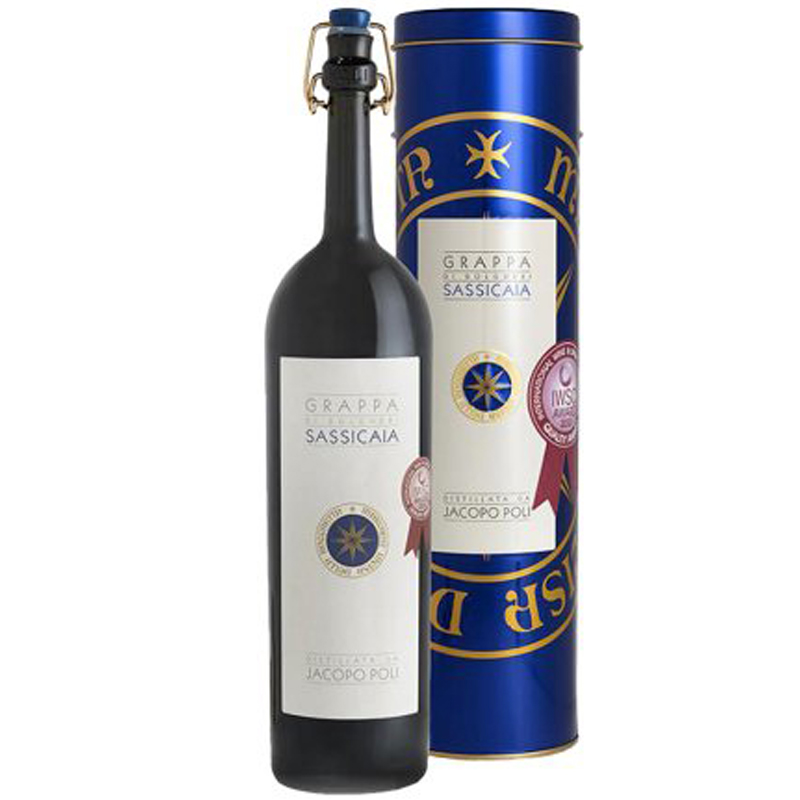 Grappa di Sassicaia Riserva Jacopo Poli Tenuta San Guido cl.50 in Astuccio